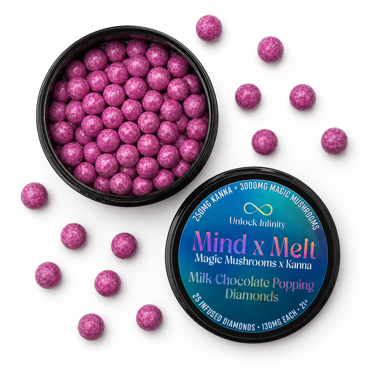 Mind x Melt top-down flatlay